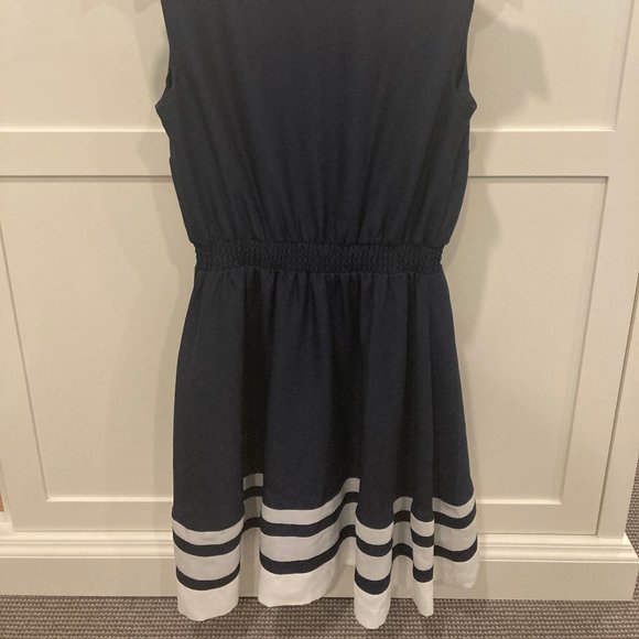 Navy A-Line Dress - Picture 3 of 3